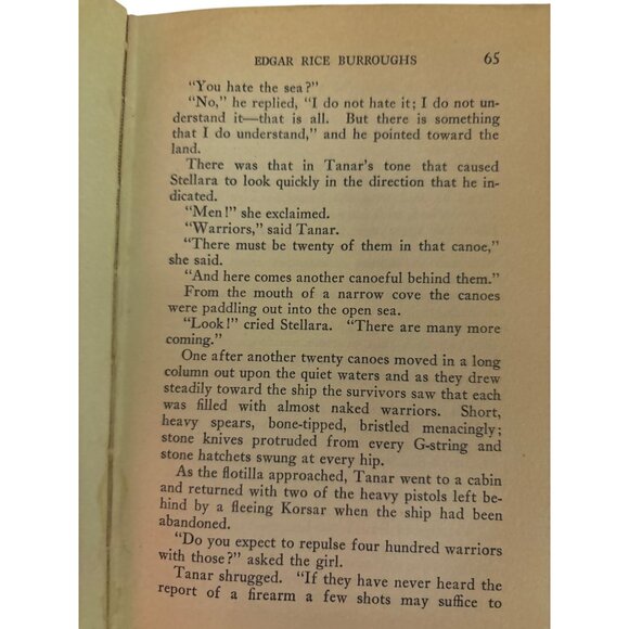 Tanar Of Pellucidar Edgar Rice Burroughs 1929 Hardcover Grosset & Dunlap Edition - Picture 10 of 15